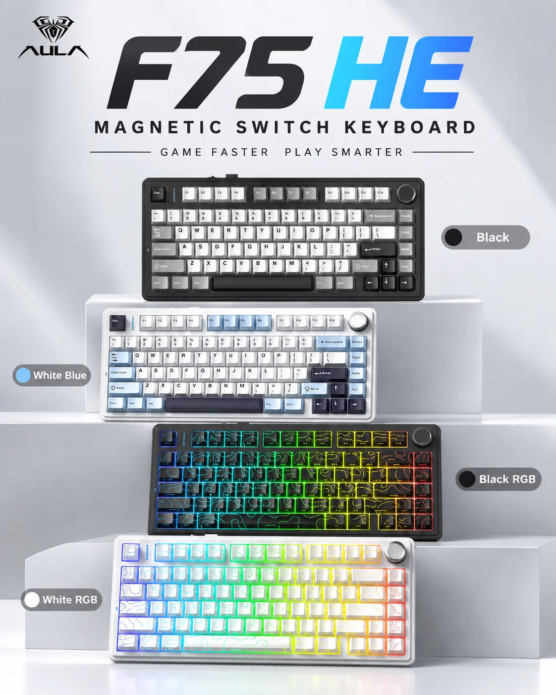 Gaming Keyboard Nearby - Tastiera meccanica da gaming AULA F75