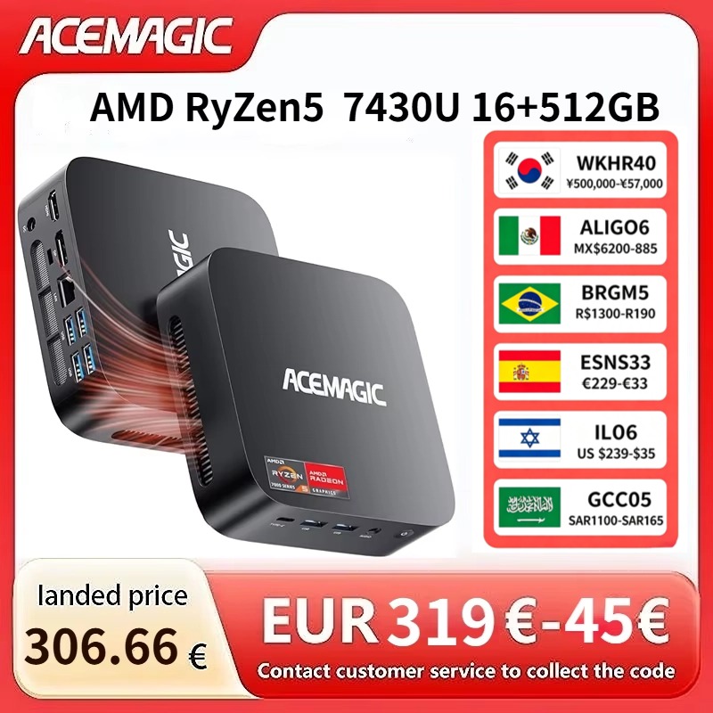 ACEMAGIC AMD Ryzen 5 7430U Min - Amd Cpu Ryzen 7 recensione e prezzo